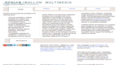 Desktop Screenshot of adrianmallonmultimedia.com