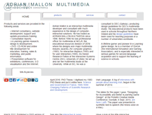 Tablet Screenshot of adrianmallonmultimedia.com